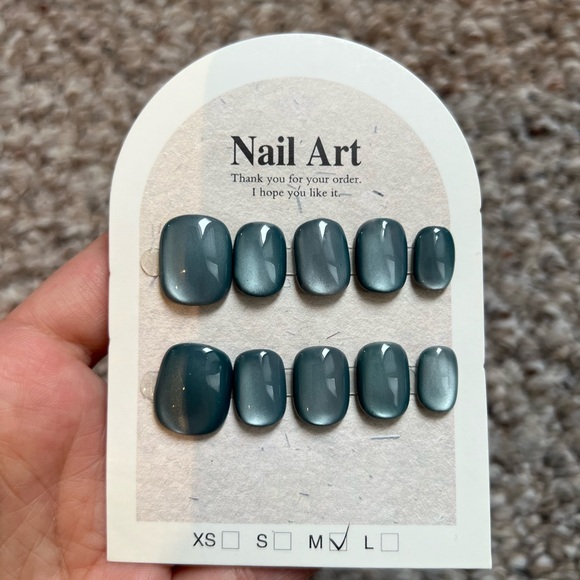 Accessories - New Glossy Blue Press-On Nails